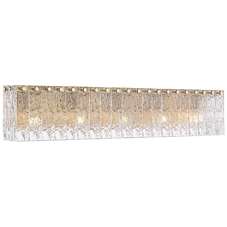 Image 2 Glacier by Z-Lite Modern Gold 36.75 inch 5 Light Vanity