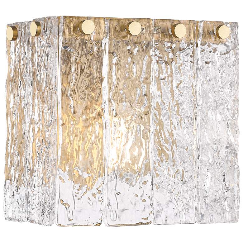 Image 1 Glacier by Z-Lite Modern Gold 7.75 inch 1 Light Wall Sconce