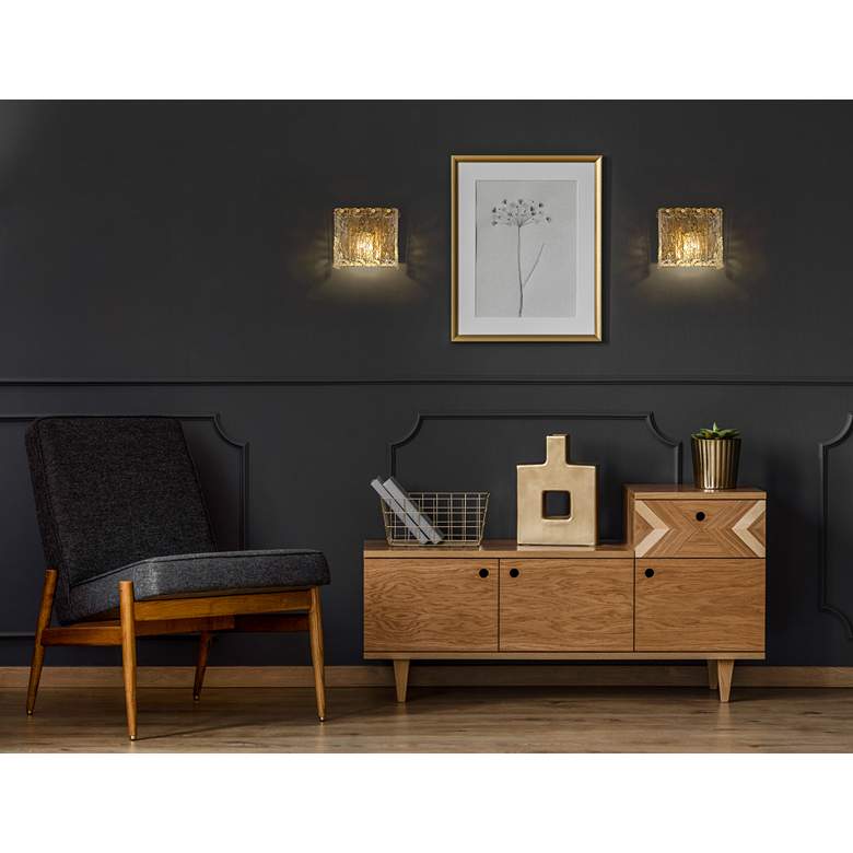 Image 2 Glacier by Z-Lite Modern Gold 7.75 inch 1 Light Wall Sconce more views