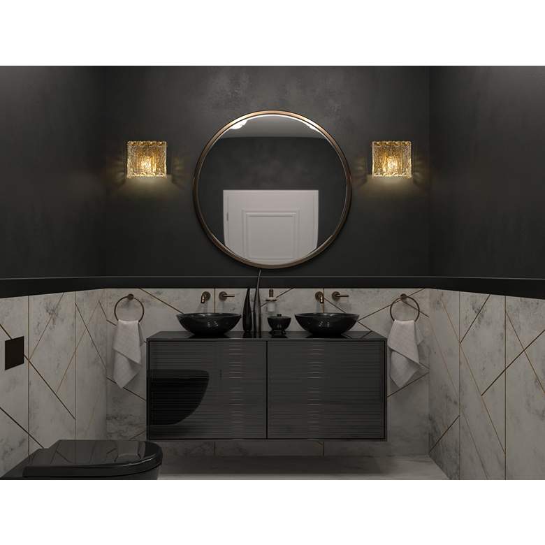 Image 3 Glacier by Z-Lite Modern Gold 7.75 inch 1 Light Wall Sconce more views