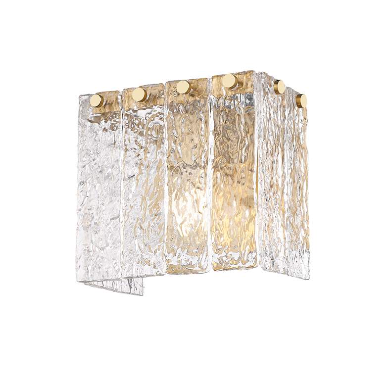 Image 4 Glacier by Z-Lite Modern Gold 7.75 inch 1 Light Wall Sconce more views