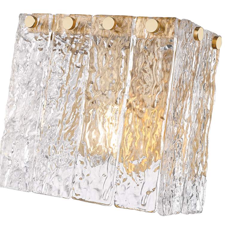 Image 6 Glacier by Z-Lite Modern Gold 7.75 inch 1 Light Wall Sconce more views