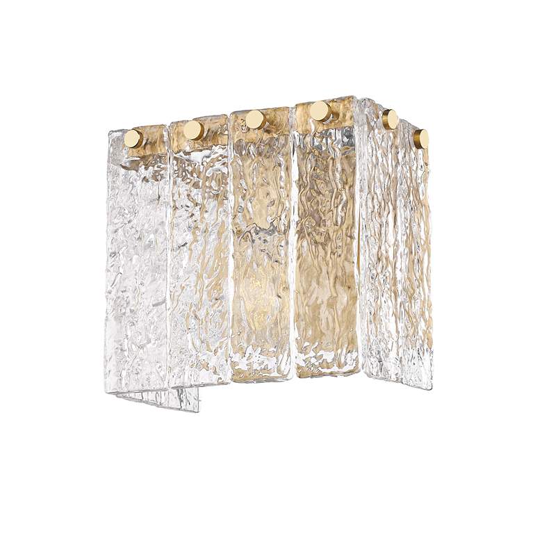 Image 7 Glacier by Z-Lite Modern Gold 7.75 inch 1 Light Wall Sconce more views
