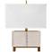 Glacier Clear and Antique Brass Accent Table Lamp