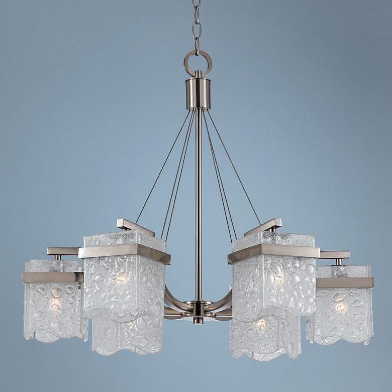 Image 1 Glacier Collection 27 inch Wide Chandelier