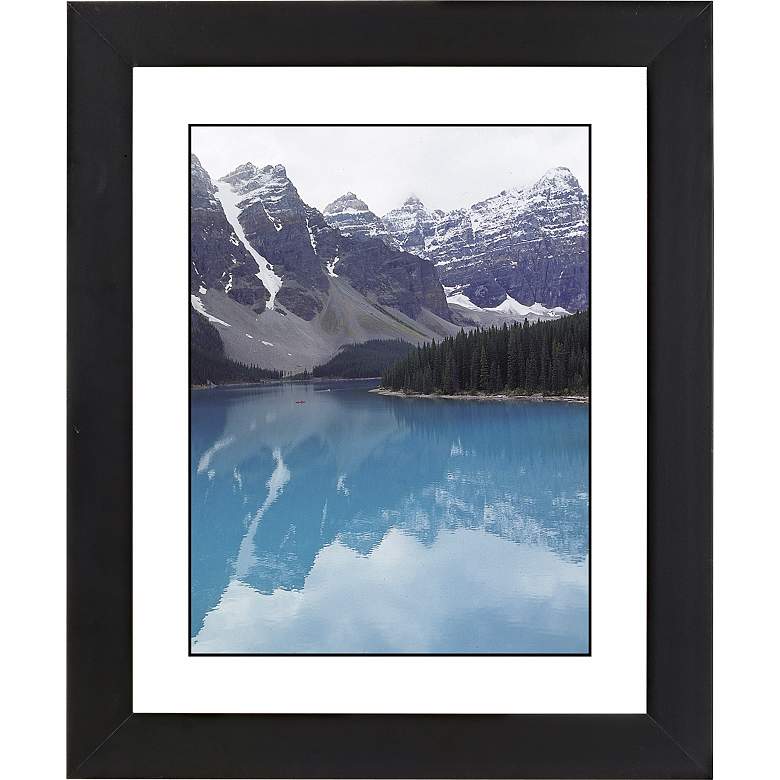 Image 1 Glacier Lake Black Frame Giclee 23 1/4 inch High Wall Art