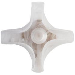 Glacier LED 1-Light Wall Sconce in Polished Nickel with Icy Glass Shade