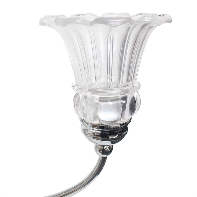 Image 5 Glacier Petal 24 1/2"W Flawless Chrome 5-Light Chandelier more views