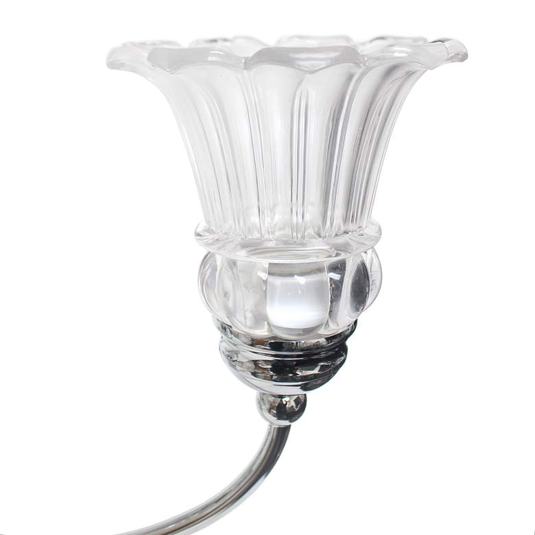 Image 5 Glacier Petal 24 1/2 inchW Flawless Chrome 5-Light Chandelier more views