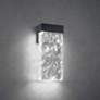 1_Glacio 14" High Black Crystal ADA LED Wall Sconce