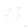 4_Glacio 14" High Black Crystal ADA LED Wall Sconce more views
