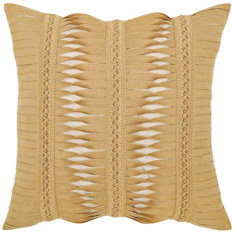 Image 1 Gladiator Wheat 20 inch Square Indoor-Outdoor Pillow