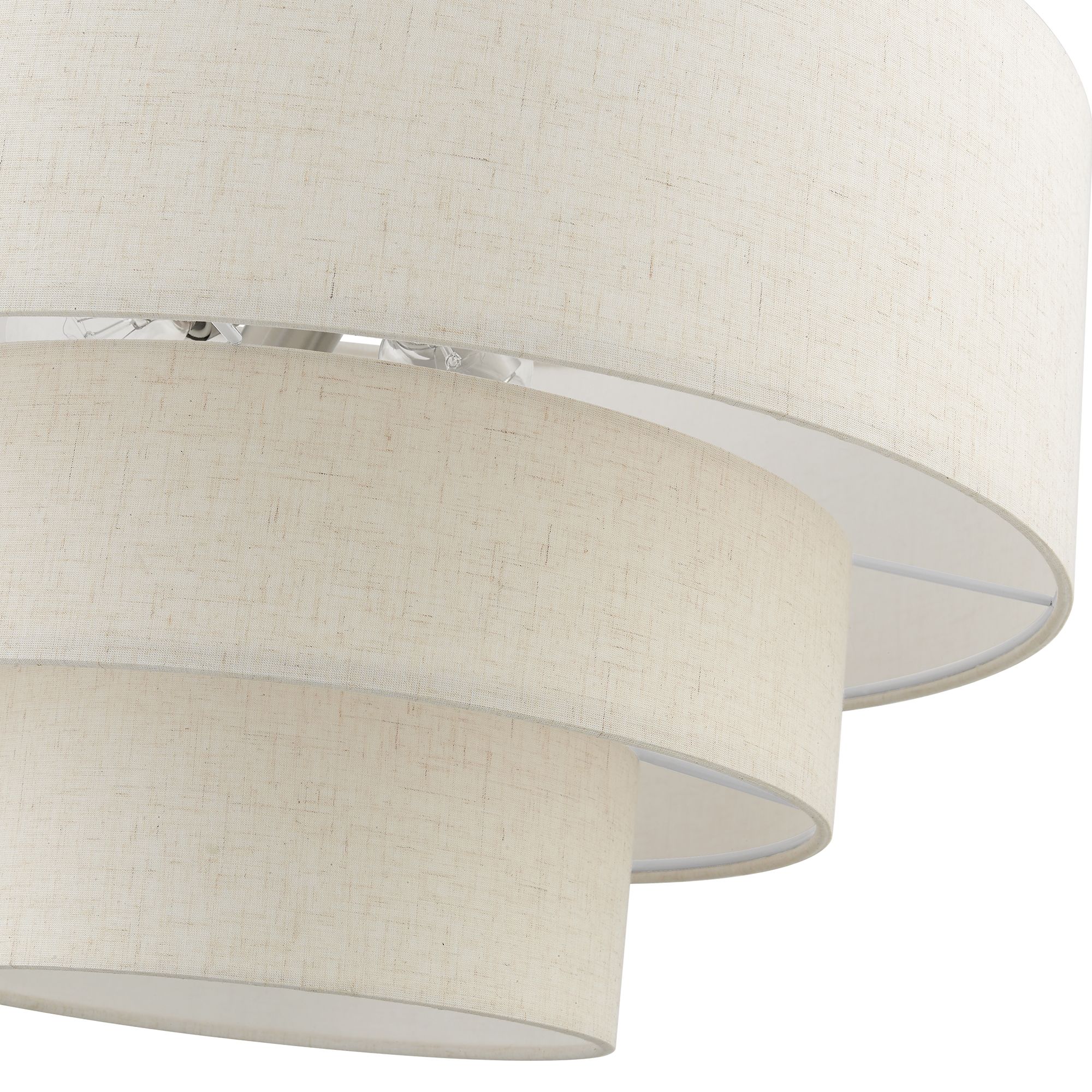 Gladstone 23" Wide Brushed Nickel 3-Tier Drum Pendant Light