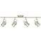 Gladstone 4-Light Brushed Nickel GU10 LED Track Fixture