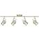 Gladstone 4-Light Brushed Nickel GU10 LED Track Fixture