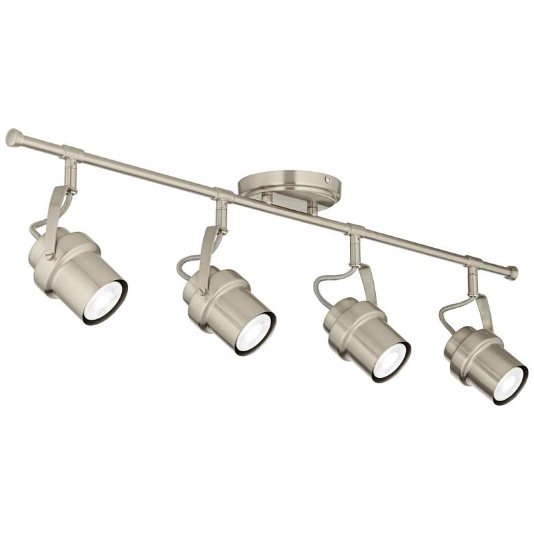 Image 7 Gladstone 4-Light Brushed Nickel GU10 LED Track Fixture more views