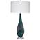 Glaize 34" Modern Styled Blue Table Lamp