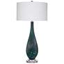 Glaize 34" Modern Styled Blue Table Lamp