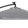Glam 10-Foot Black and White Stripes Cantilever Umbrella