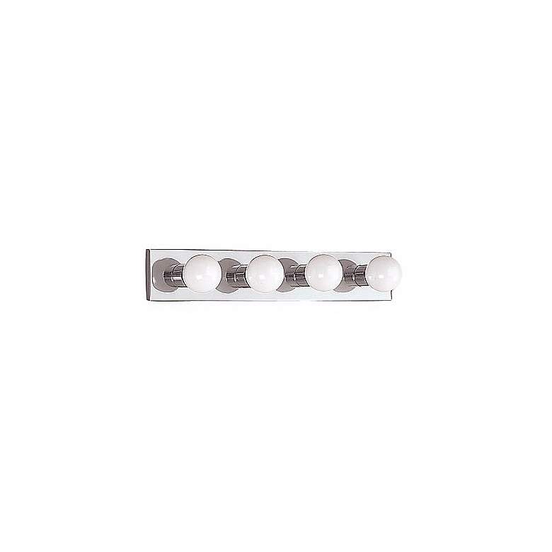 Image 1 Glam 4-Light 24" Wide Chrome Bath Light