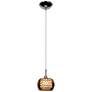 Glam 5" Wide Chrome with Mirror Glass LED Mini Pendant