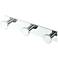 Glam All Modern Decor 11" L Triple Robe Hook, Chrome
