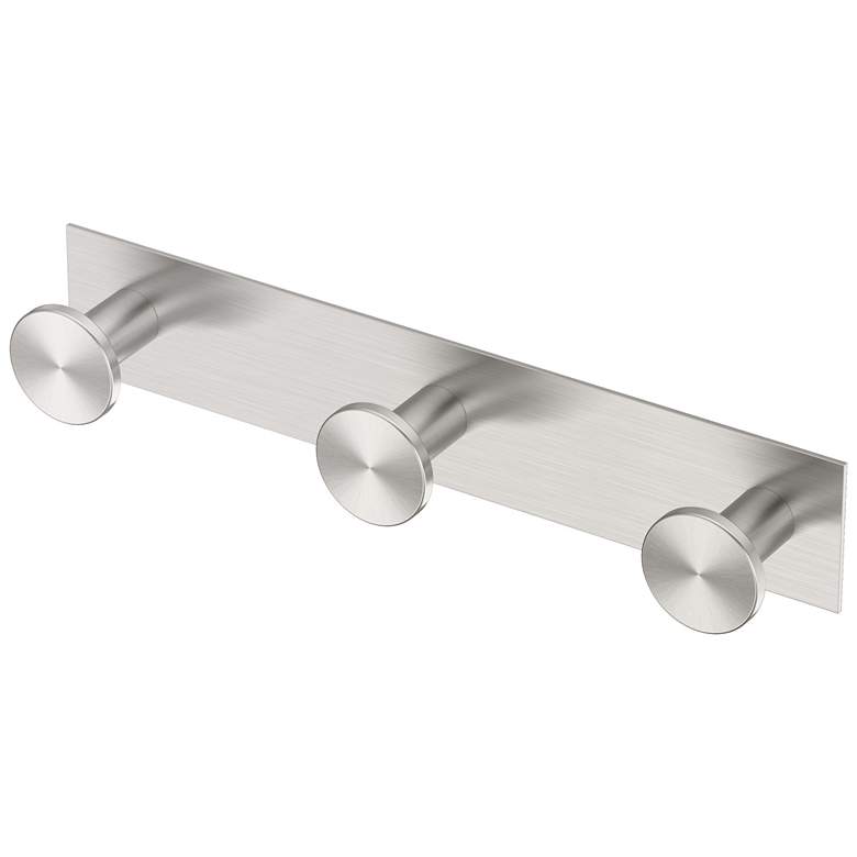 Image 1 Glam All Modern Decor 11" L Triple Robe Hook, Satin Nickel