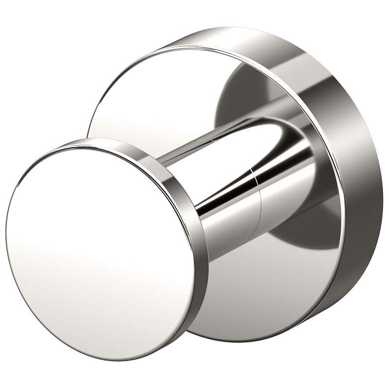 Image 1 Glam Robe Hook, Polished Nickel
