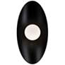 Glamour 18"H x 9"W 1-Light Wall Sconce in Black