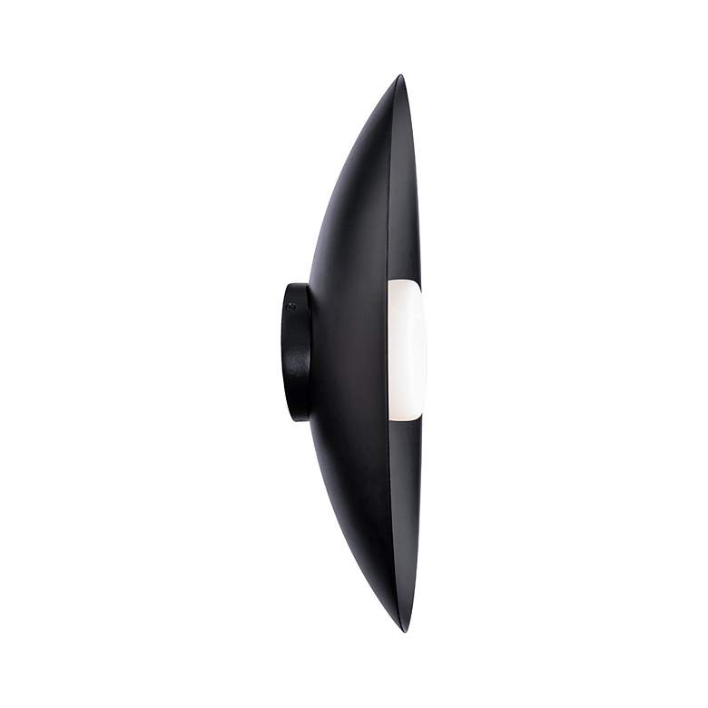Image 3 Glamour 18"H x 9"W 1-Light Wall Sconce in Black more views