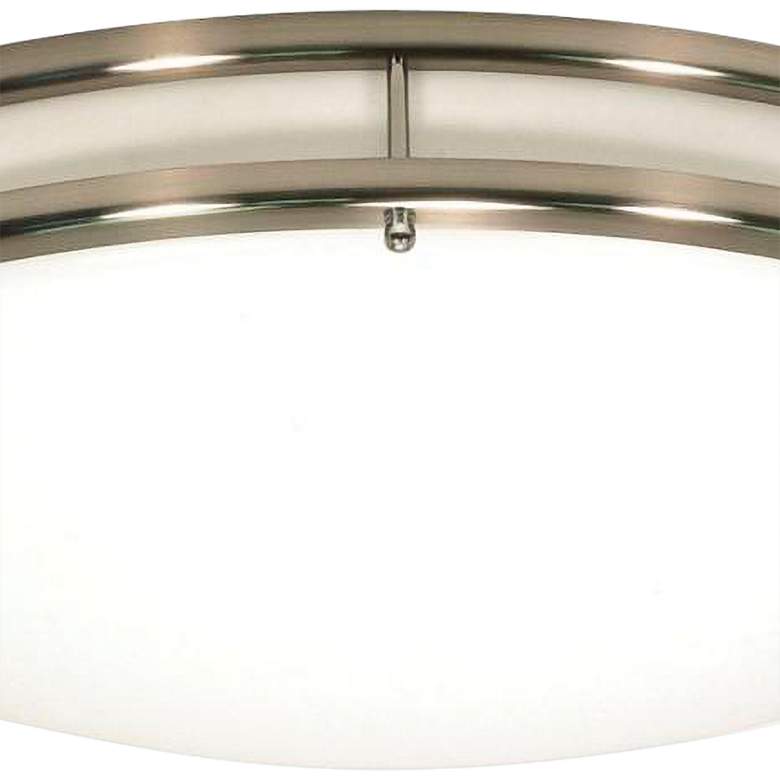 Image 4 Glamour 24" Wide Brushed Nickel LED Ceiling Light more views