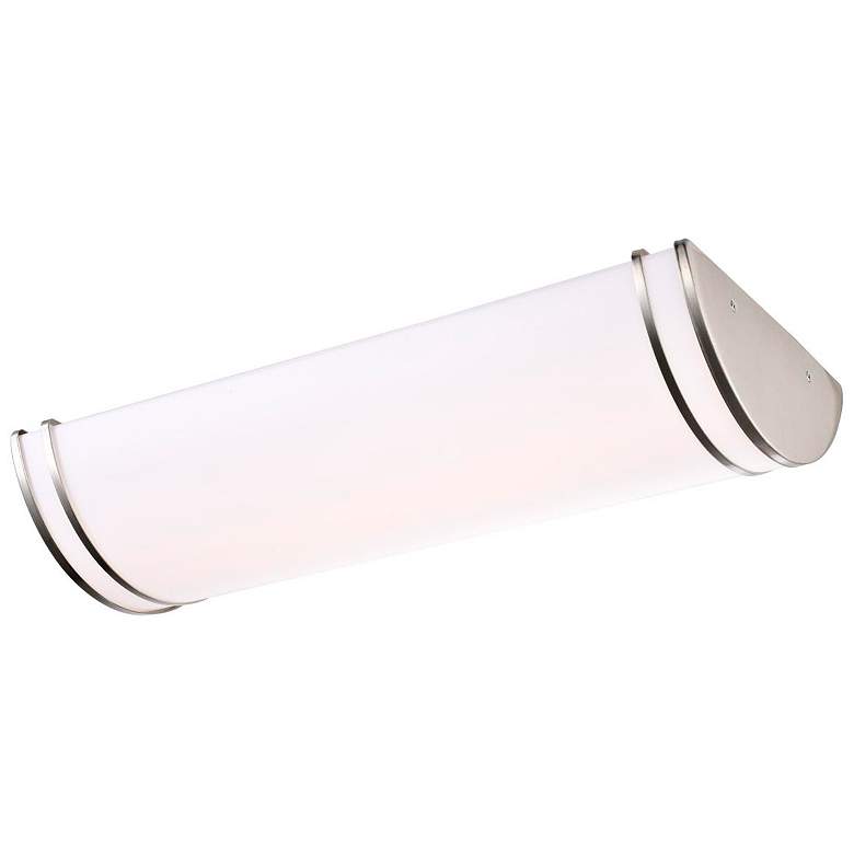 Image 3 Glamour 25" Wide Brushed Nickel LED Ceiling Light more views