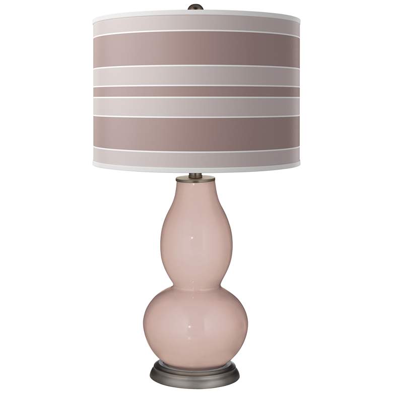 Image 1 Glamour Bold Stripe Double Gourd Table Lamp