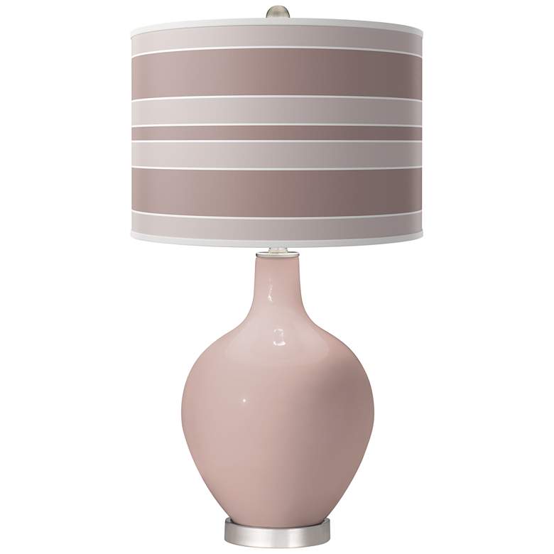 Image 1 Glamour Bold Stripe Ovo Table Lamp