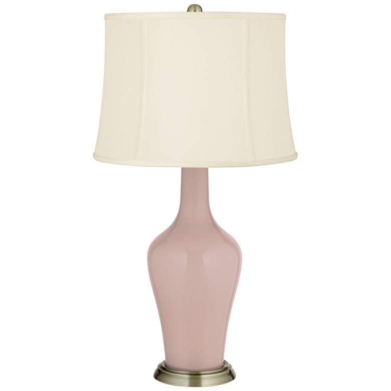 Image 2 Glamour Fog Linen Shade Anya Table Lamp