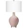 Glamour Fog Linen Shade Ovo Table Lamp