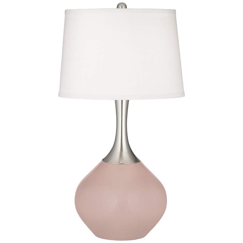 Image 2 Glamour Fog Linen Shade Spencer Table Lamp