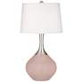 Glamour Fog Linen Shade Spencer Table Lamp