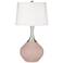 Glamour Fog Linen Shade Spencer Table Lamp