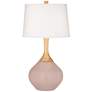 Glamour Fog Linen Shade Wexler Table Lamp