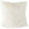 Glamour Fox Ivory and Gold Specks 18"W Faux Fur Pillow