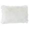 Glamour Fox Ivory and Silver Specks 20"W Faux Fur Pillow