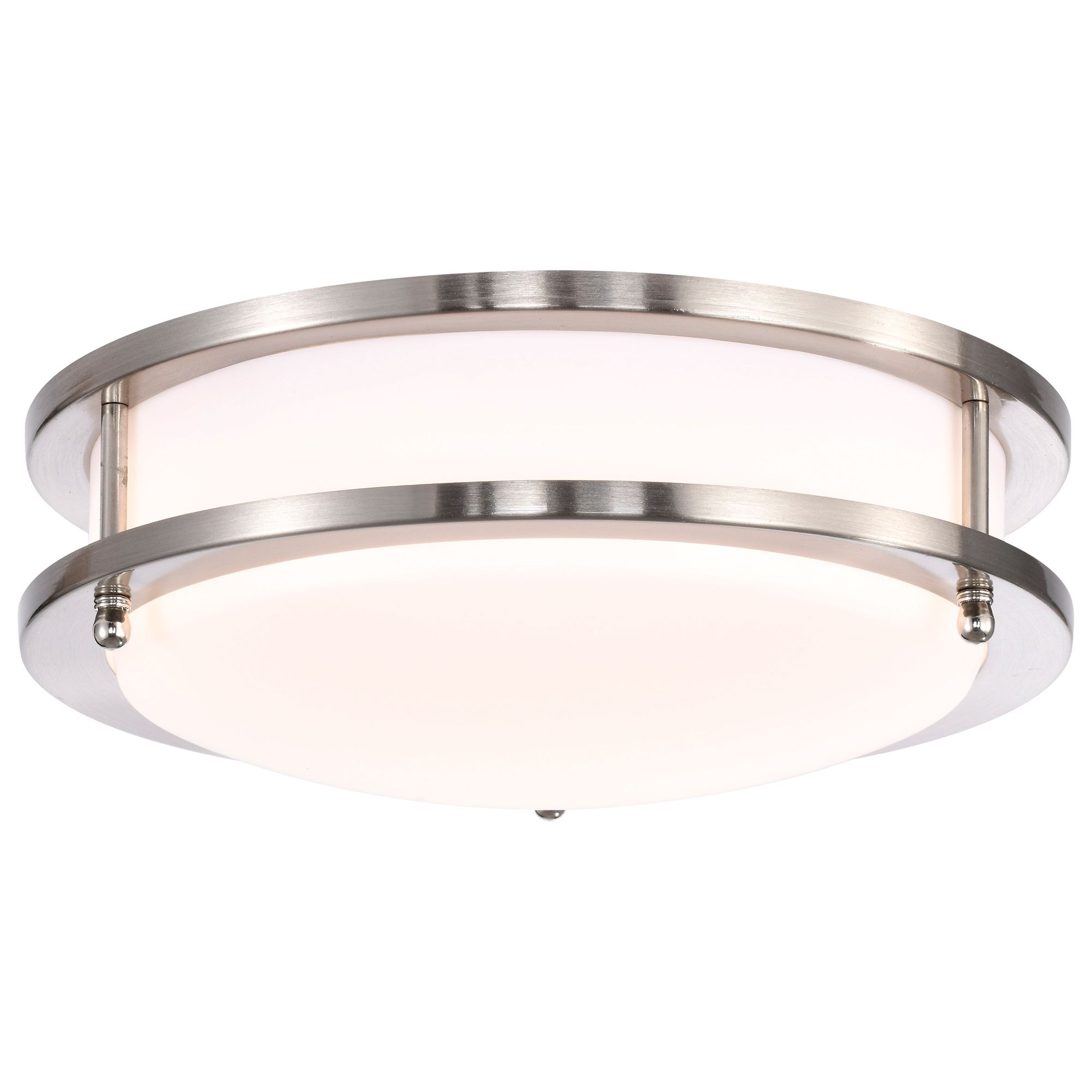 Image 3 Glamour LED 10 inch; Flush Mount; Brushed Nickel Finish; CCT Selectable more views