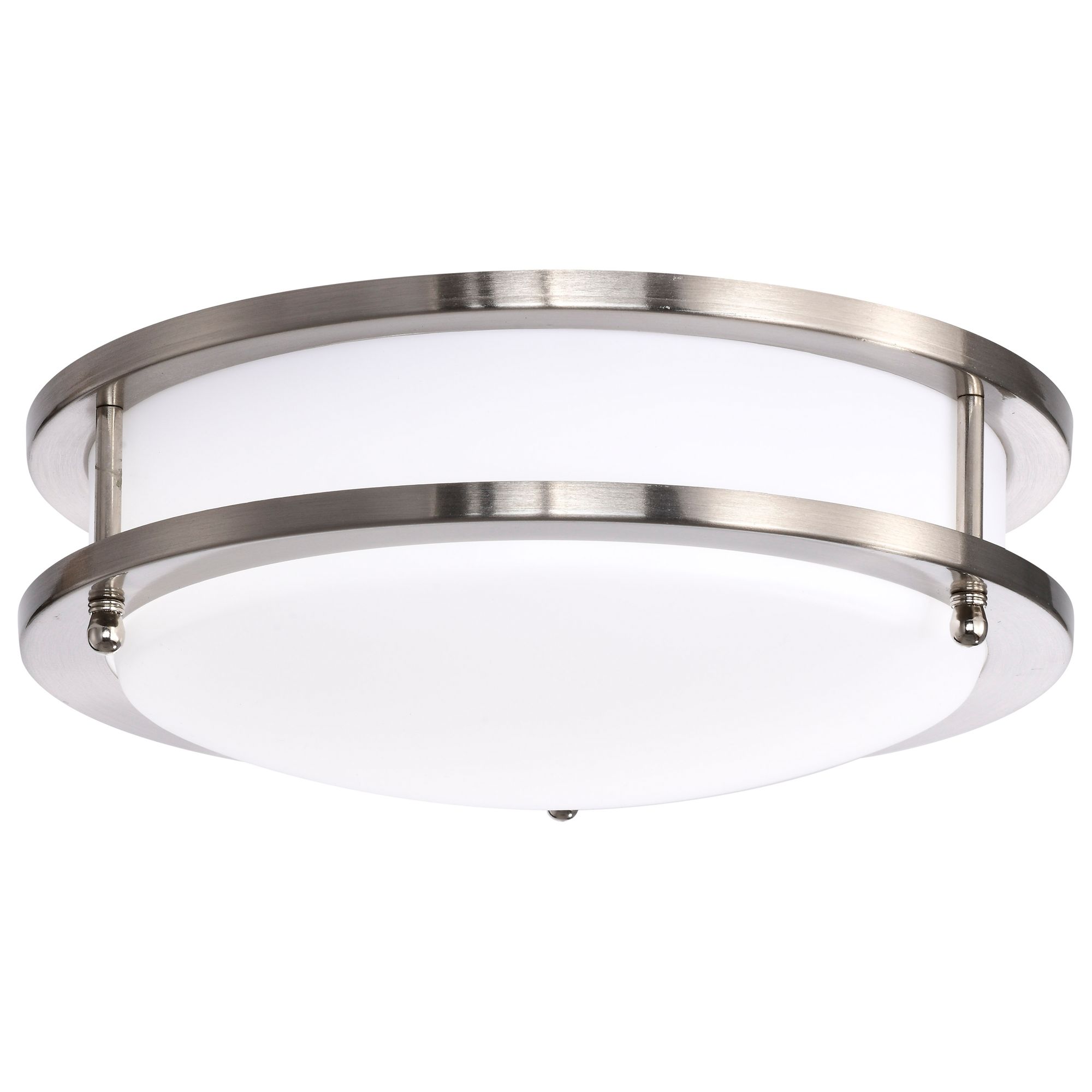 Image 4 Glamour LED 10 inch; Flush Mount; Brushed Nickel Finish; CCT Selectable more views