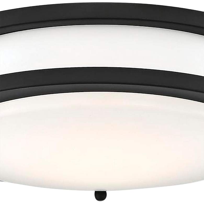Image 2 Glamour LED 10 inch; Flush Mount Fixture; Black Finish; CCT Selectable more views