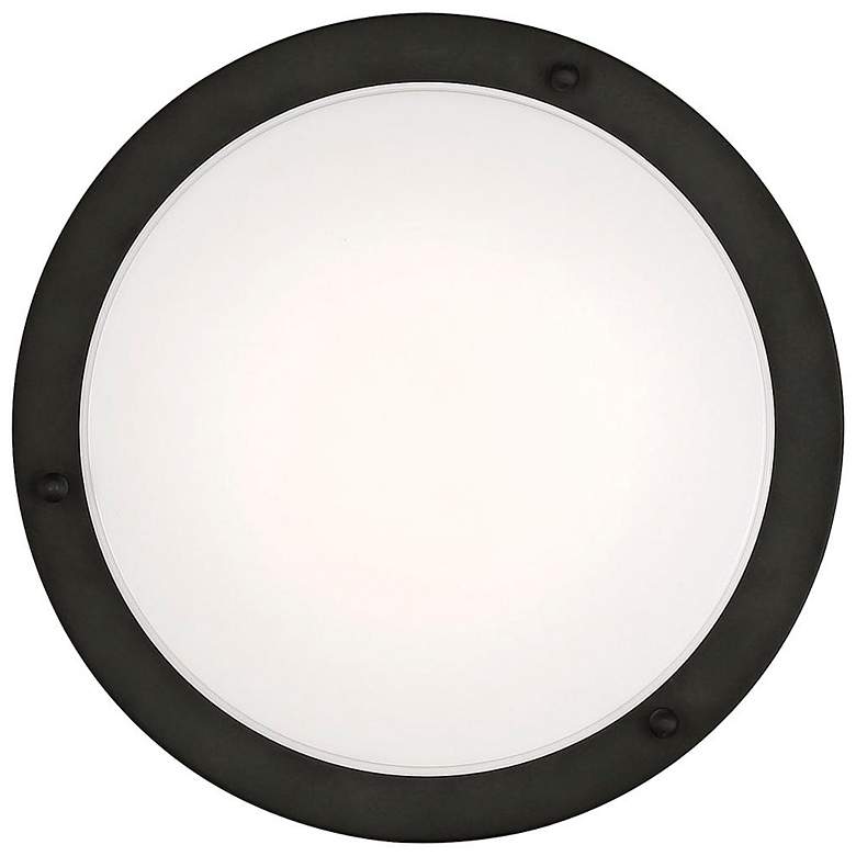 Image 5 Glamour LED 10 inch; Flush Mount Fixture; Black Finish; CCT Selectable more views