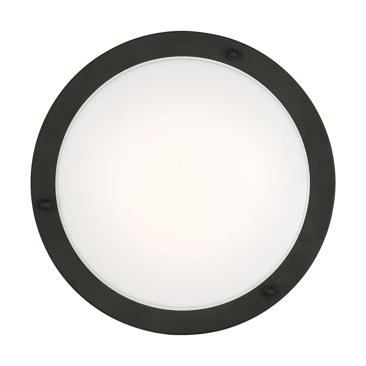 Image 6 Glamour LED 10 inch; Flush Mount Fixture; Black Finish; CCT Selectable more views