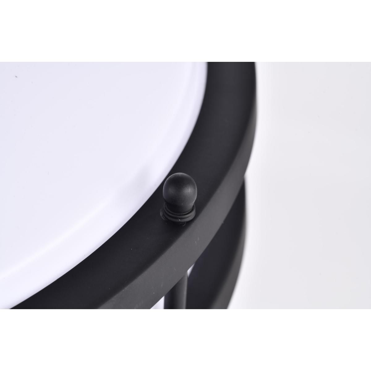 Image 7 Glamour LED 14 inch; Flush Mount Fixture; Black Finish more views