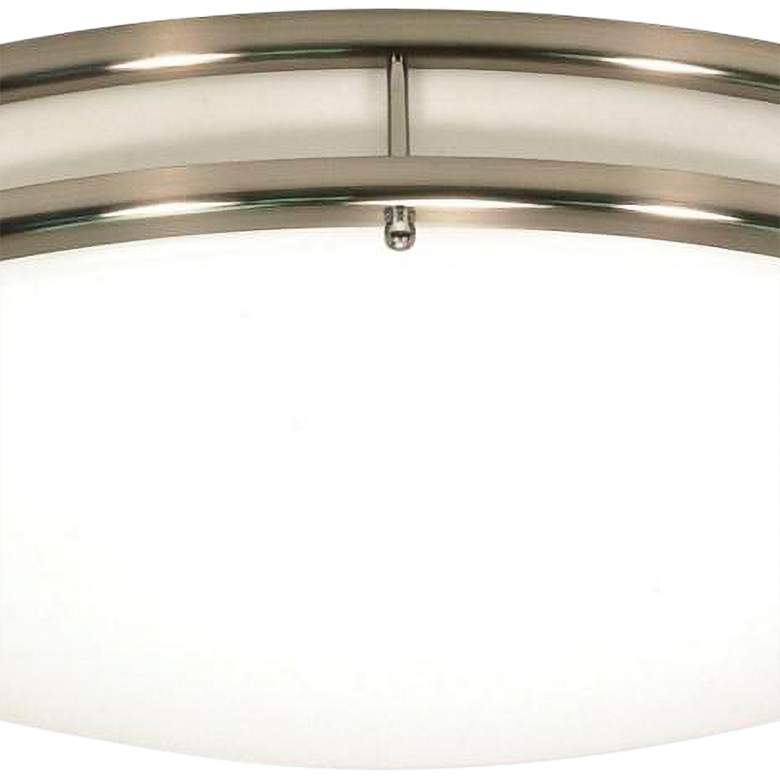 Image 4 Glamour LED 17 inch; Flush Mount; Brushed Nickel Finish; CCT Selectable more views