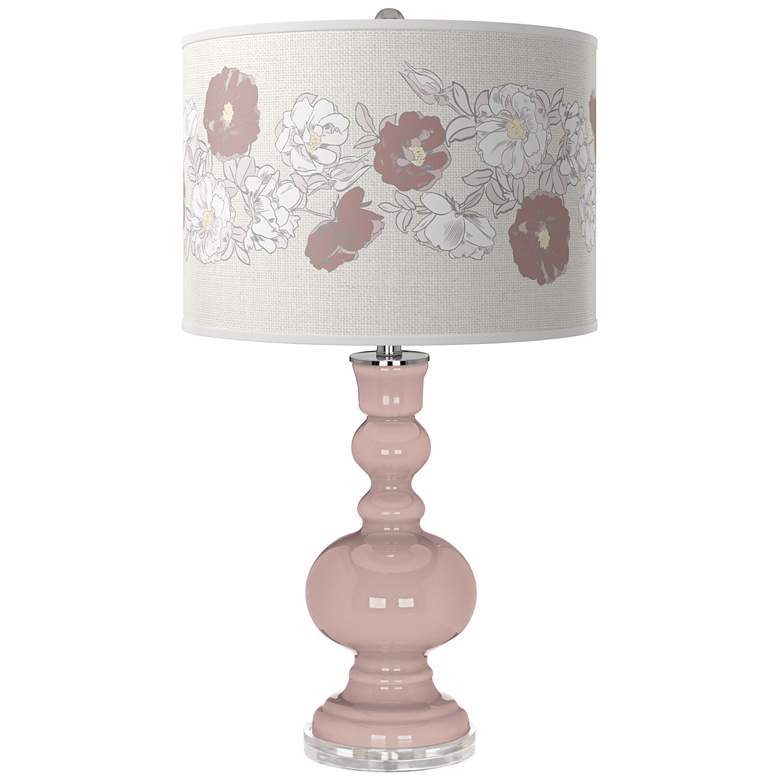 Image 1 Glamour Rose Bouquet Apothecary Table Lamp